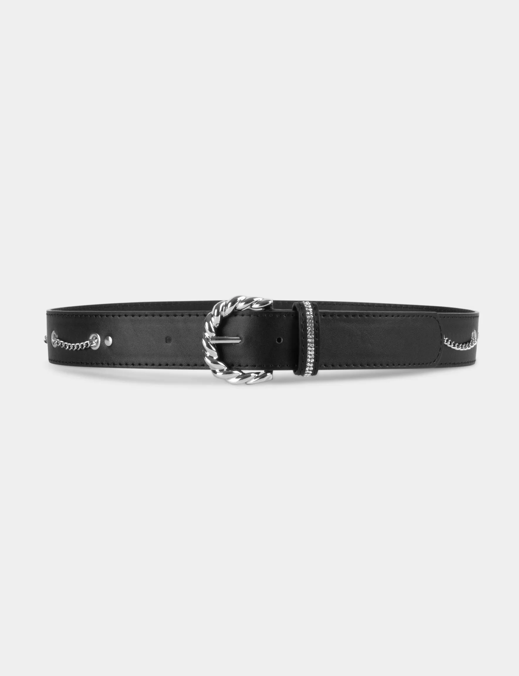 Accessories MORGAN ^Belt with chain details ladies' black