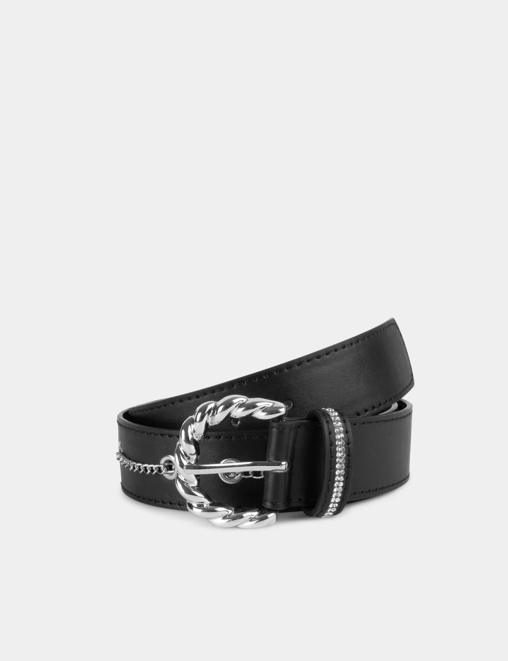 Accessories MORGAN ^Belt with chain details ladies' black