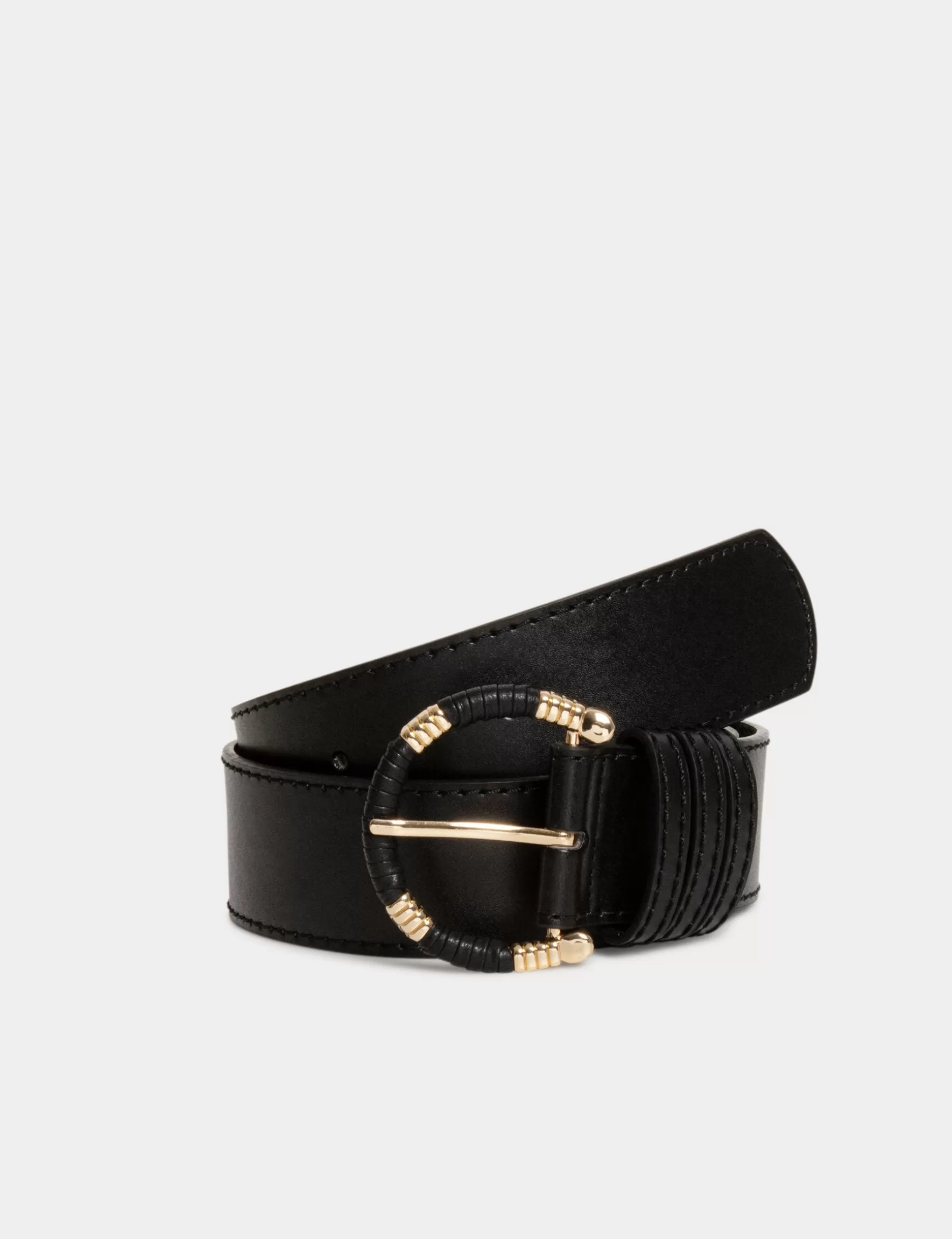 Accessories MORGAN ^Belt with wrapped buckle ladies' black