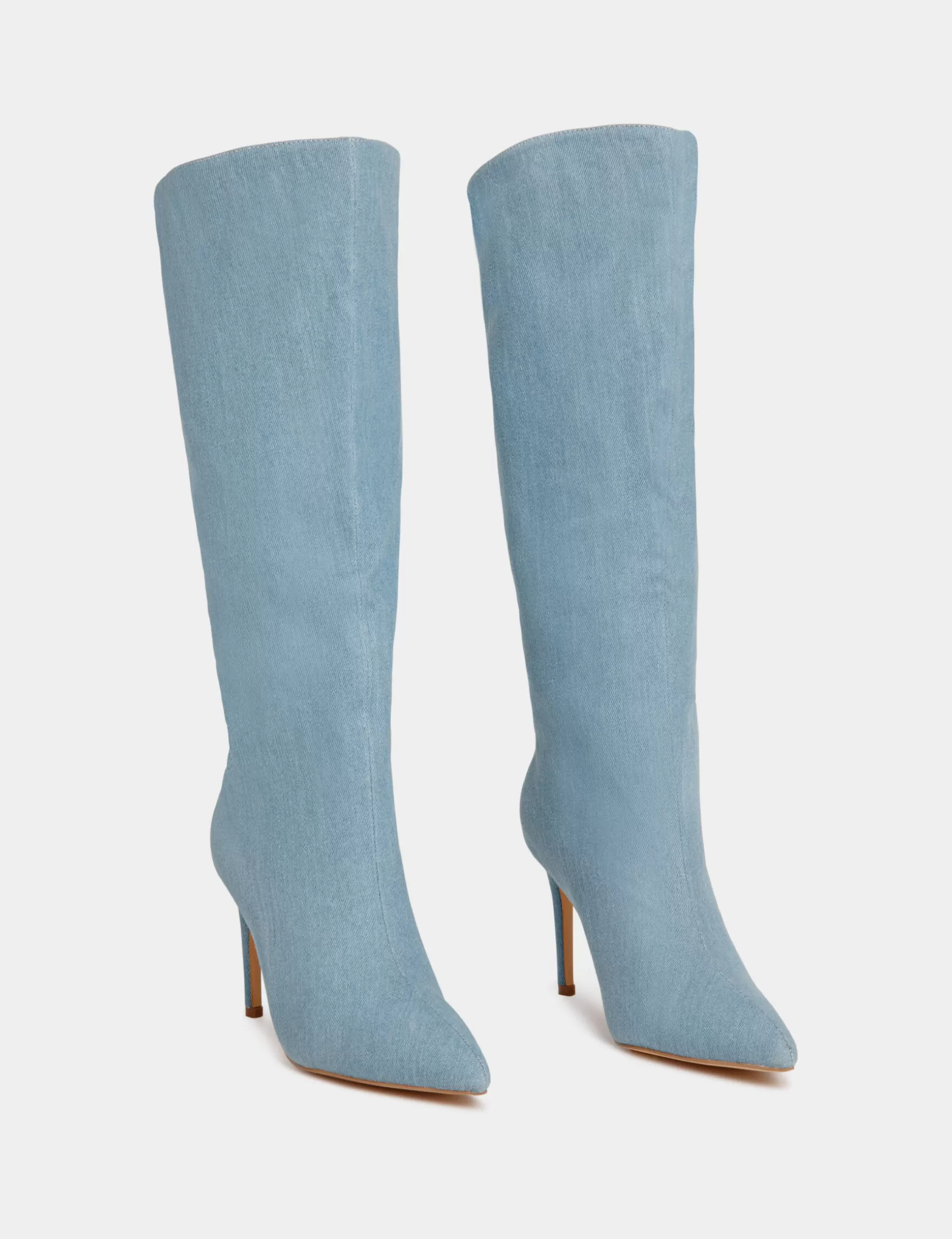 Accessories MORGAN ^ boots with heels ladies' denim