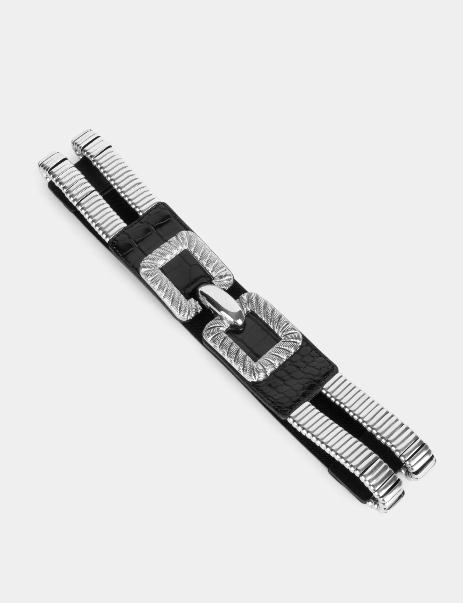 Accessories MORGAN ^Elasticised belt croc effect ladies' black