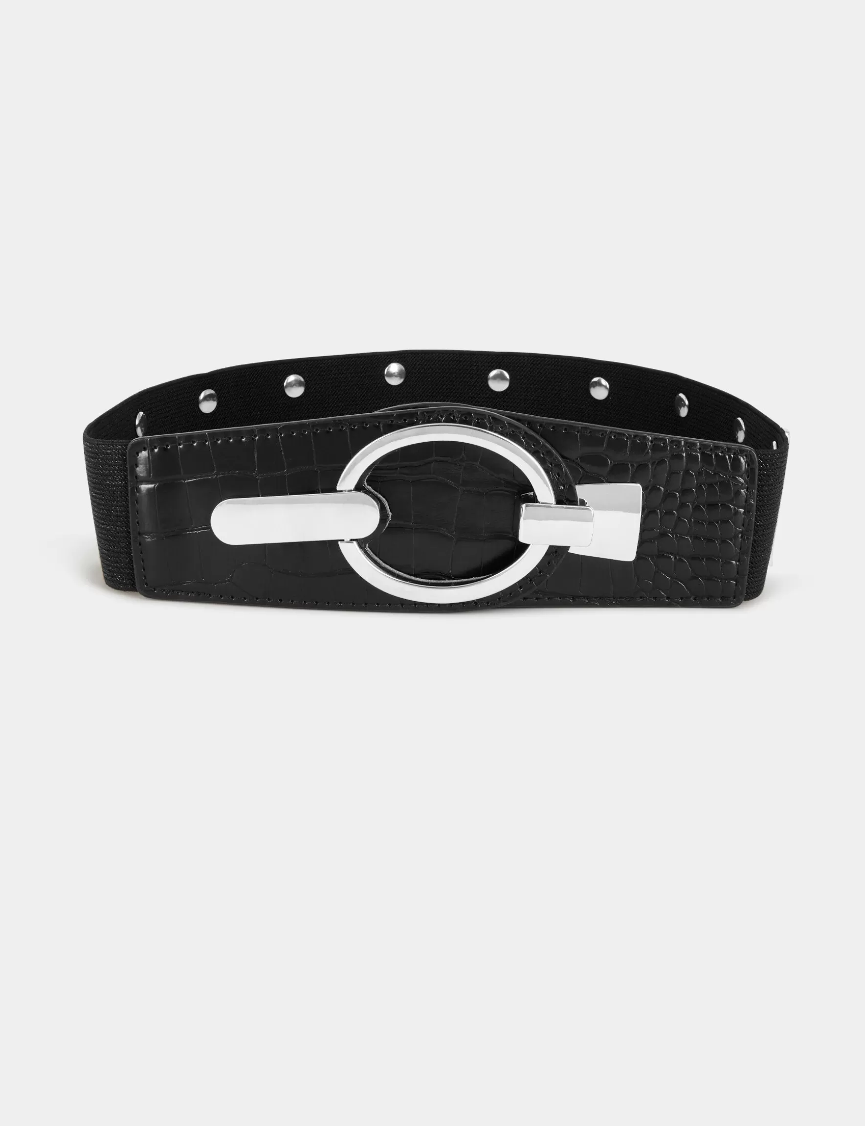 Accessories MORGAN ^Elasticised belt with ornaments ladies' black