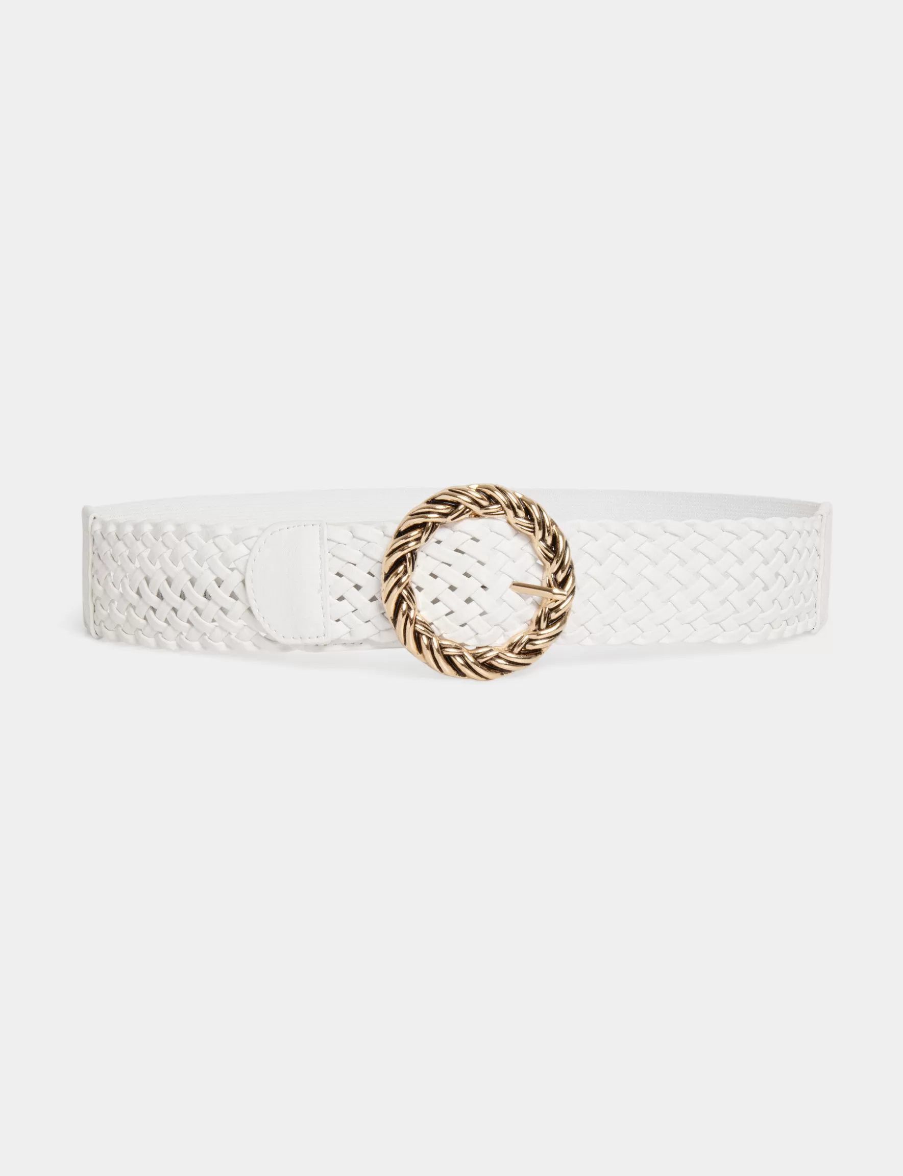 Accessories MORGAN ^Elasticised braided belt ladies' white