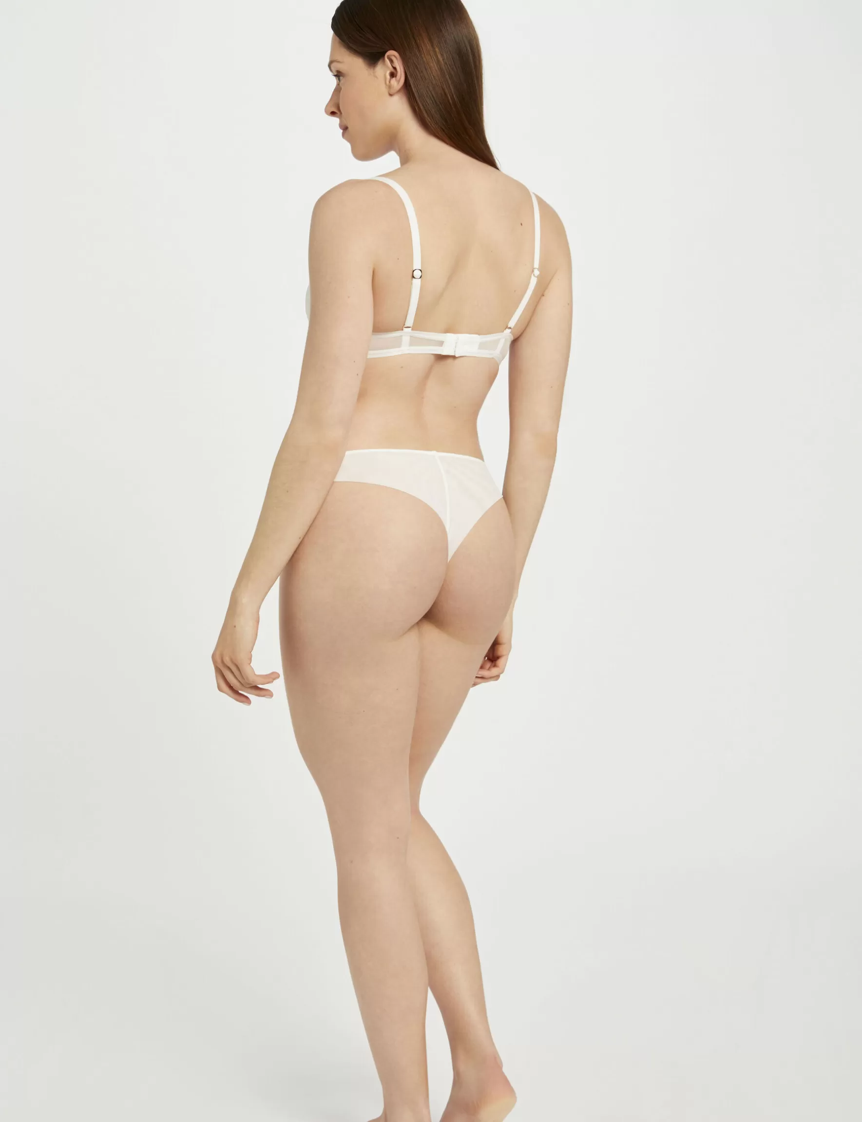 Clothes MORGAN ^Lace Brazilian brief ladies' ivory