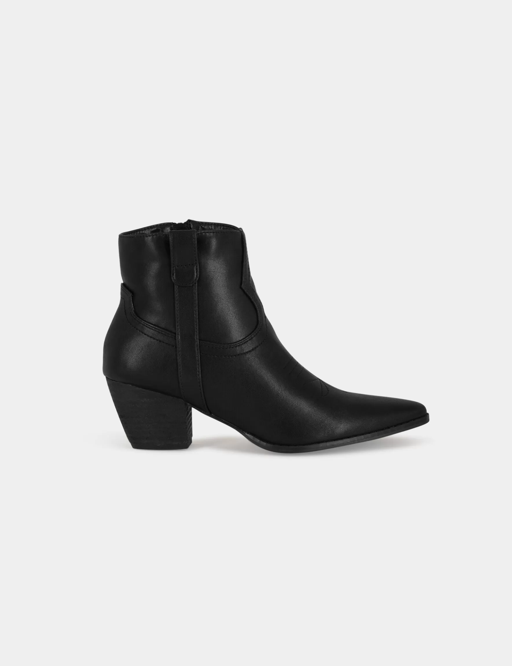 Accessories MORGAN ^Metallised boots with heels ladies' black