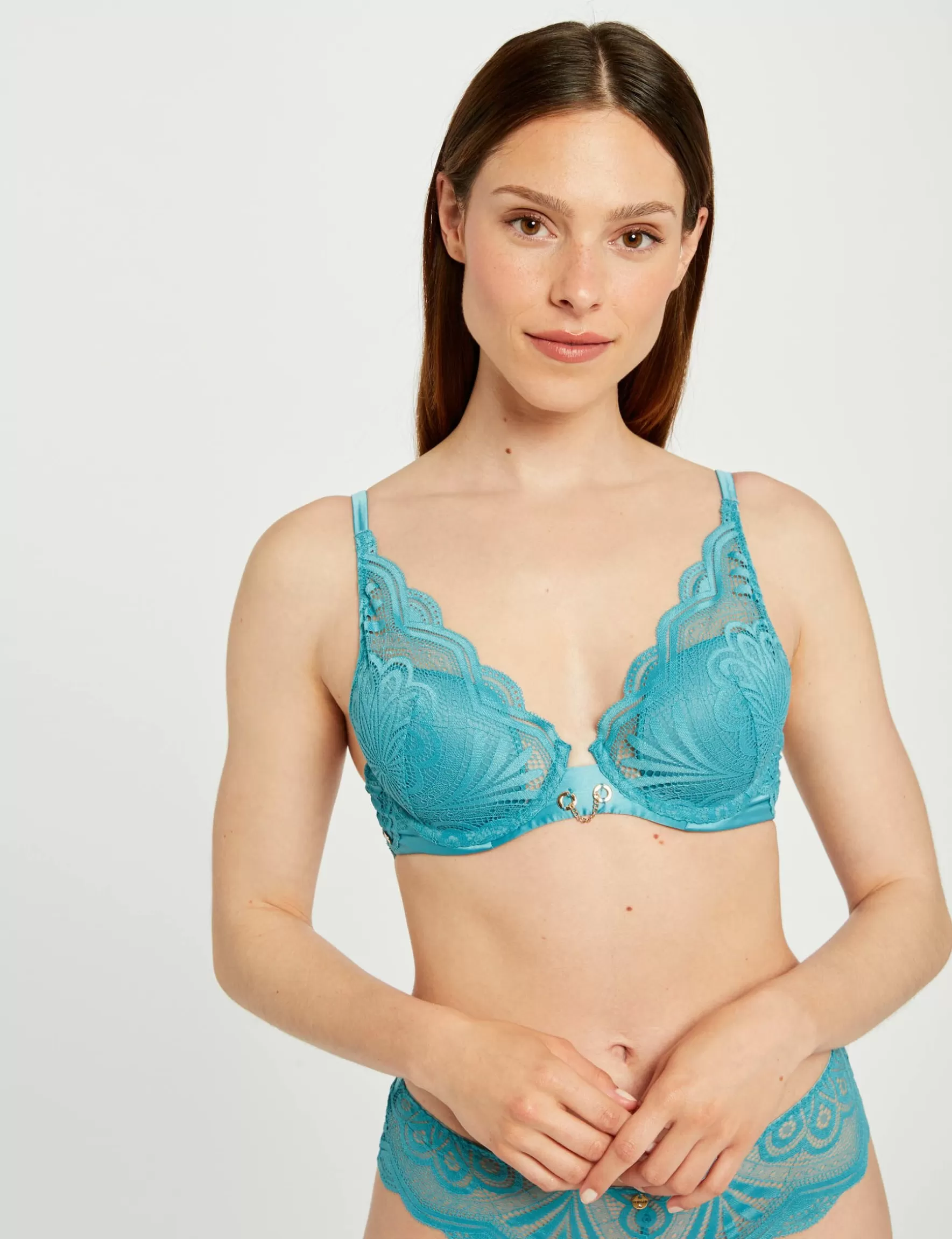 Clothes MORGAN ^Padded bra ladies' blue