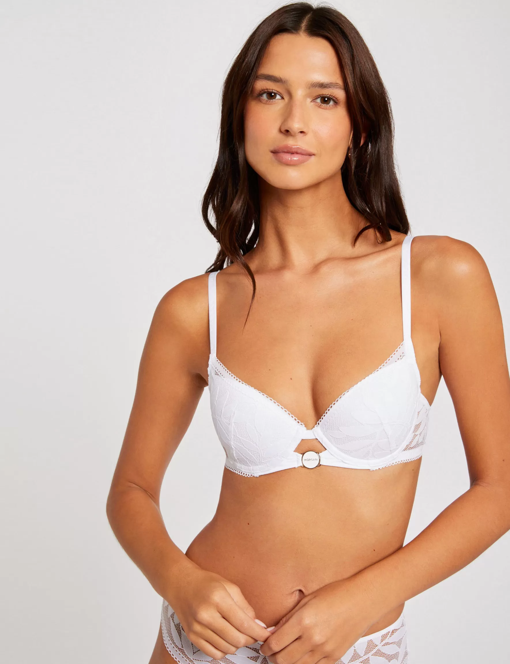 Clothes MORGAN ^Padded bra ladies' white