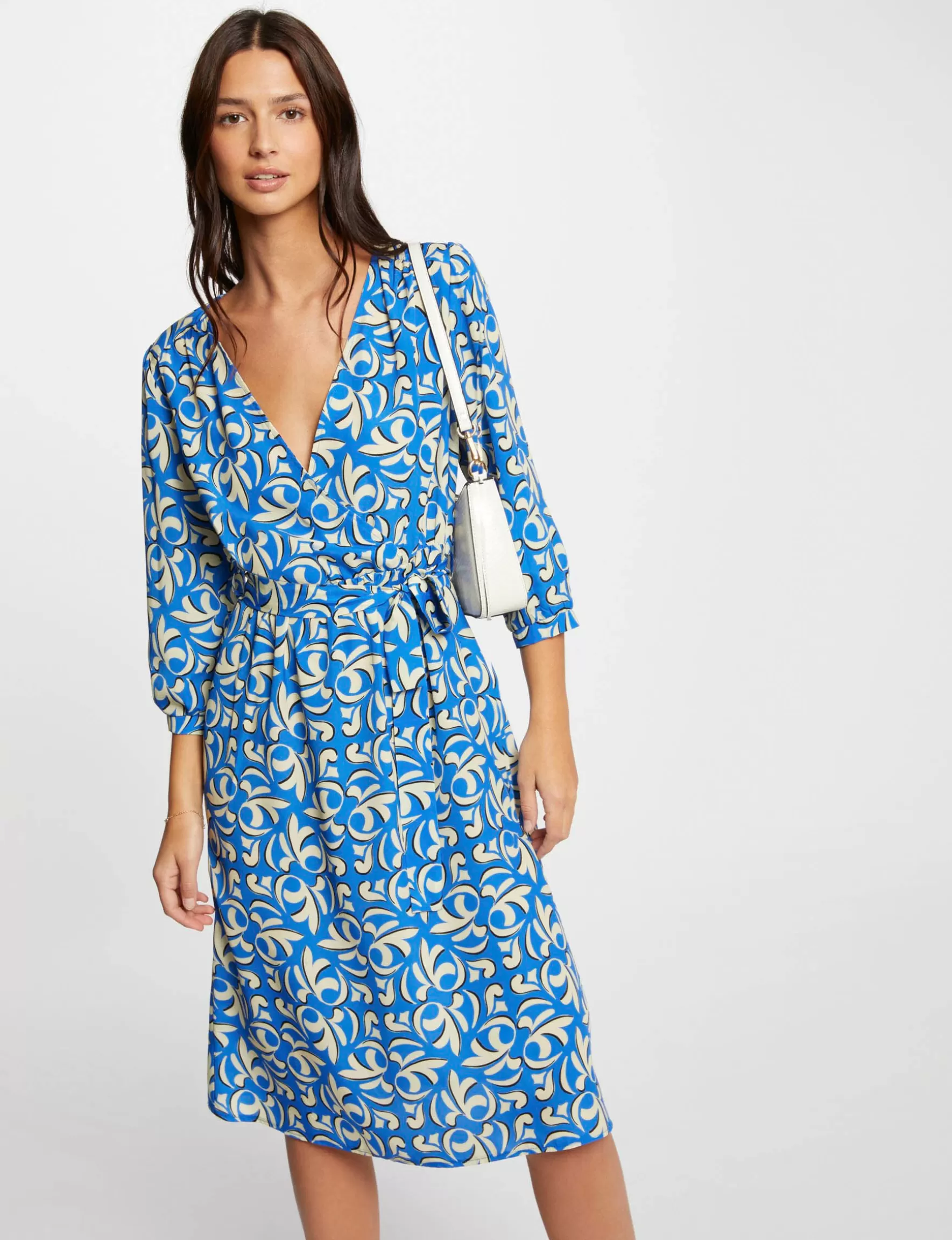 Clothes MORGAN ^Printed straight dress ladies' multico