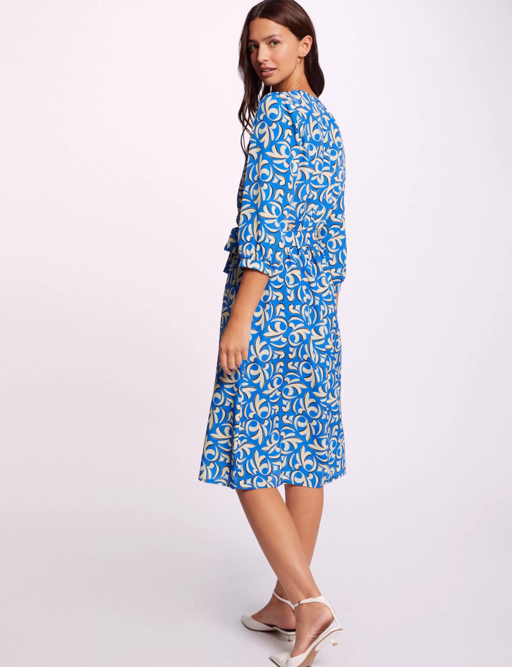 Clothes MORGAN ^Printed straight dress ladies' multico