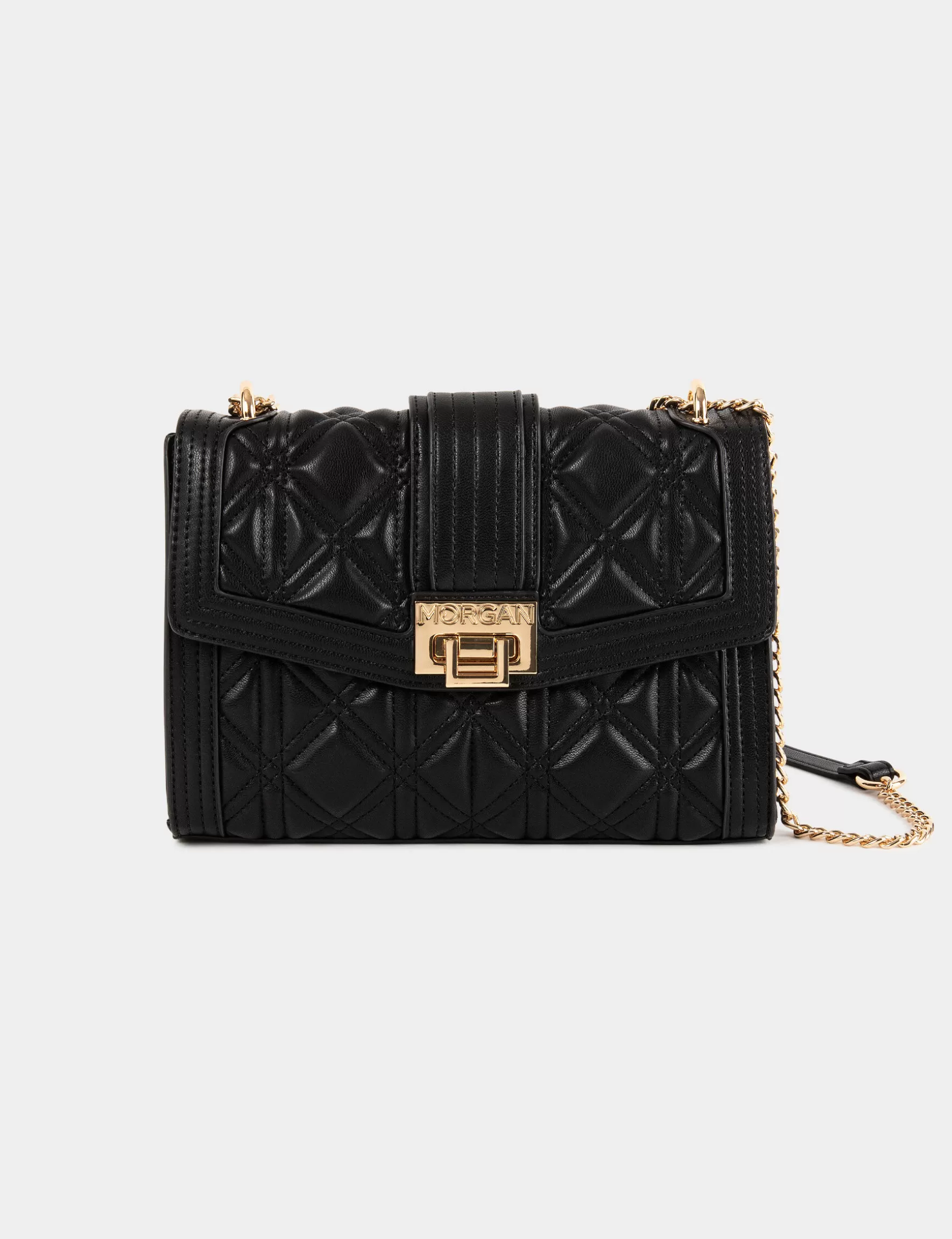 Accessories MORGAN ^Quilted bag with chain strap ladies' black