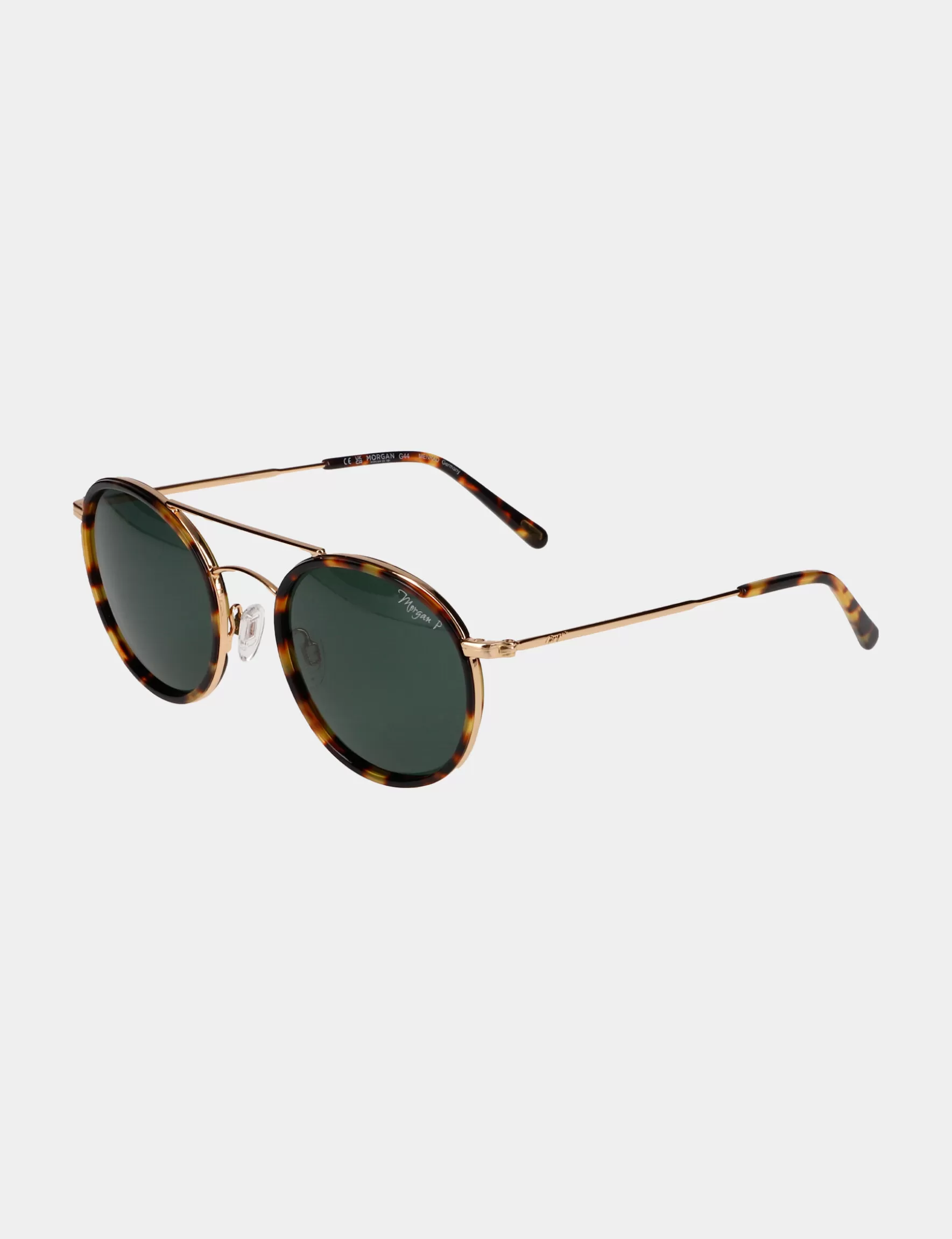 Accessories MORGAN ^Round sunglasses with brow bar ladies' gold