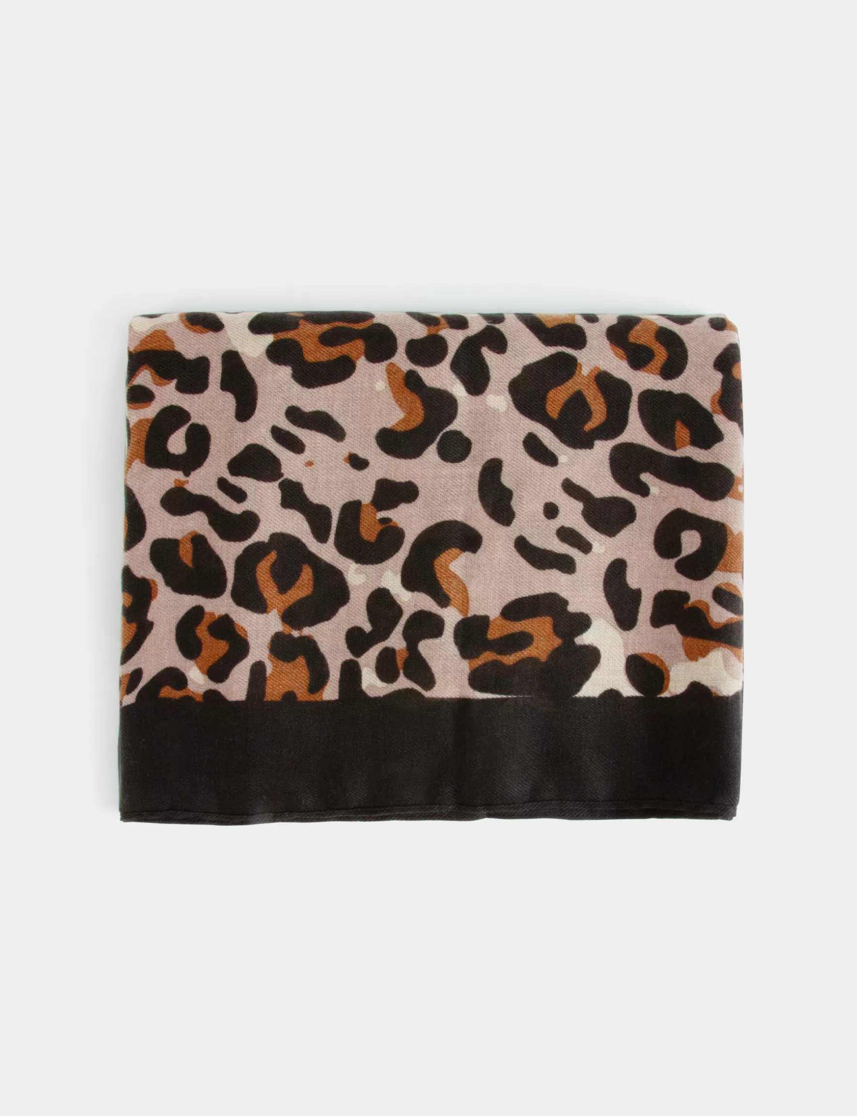 Accessories MORGAN ^Scarf with animal print chestnut brown ladies' chestnut_brown