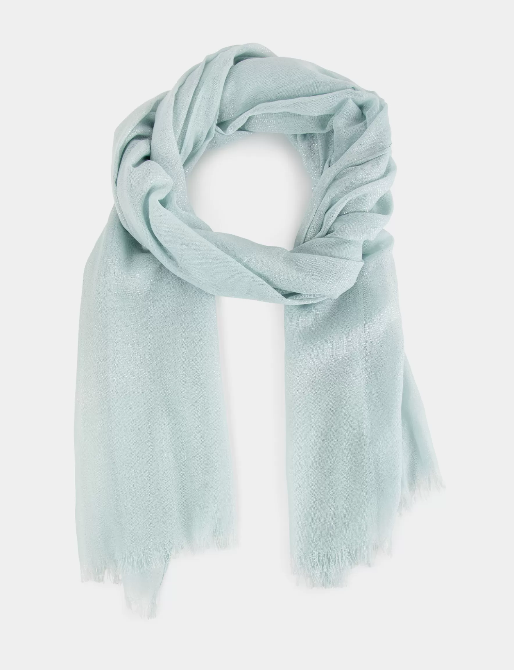 Accessories MORGAN ^Scarf with metallised threads details light green ladies' light_green