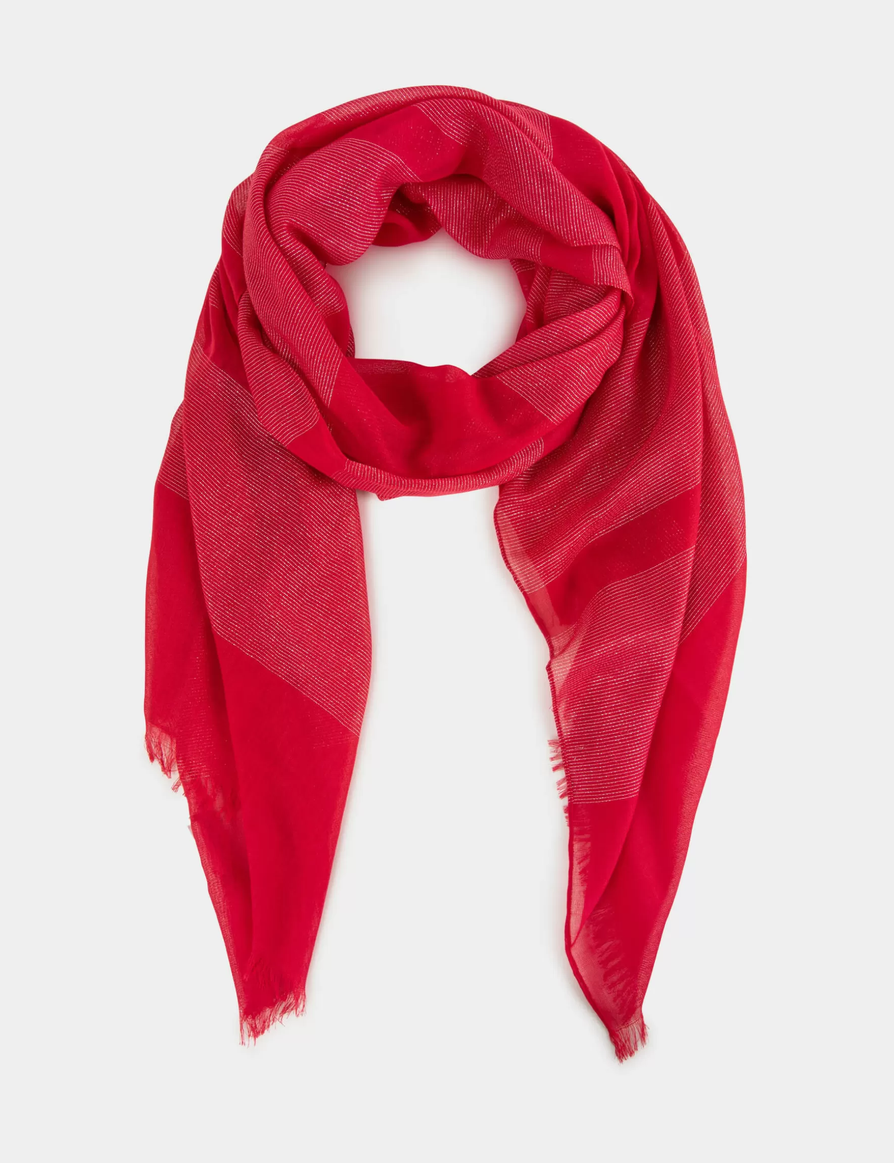 Accessories MORGAN ^Scarf with metallised threads details medium red ladies' medium_red