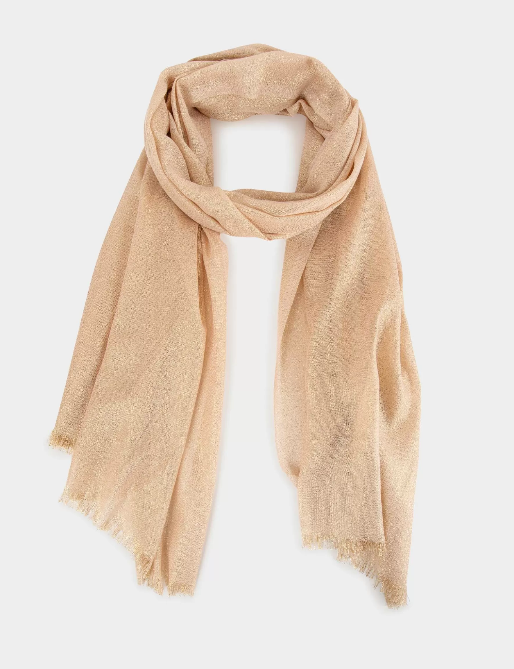 Accessories MORGAN ^Scarf with metallised threads pale pink ladies' pale_pink