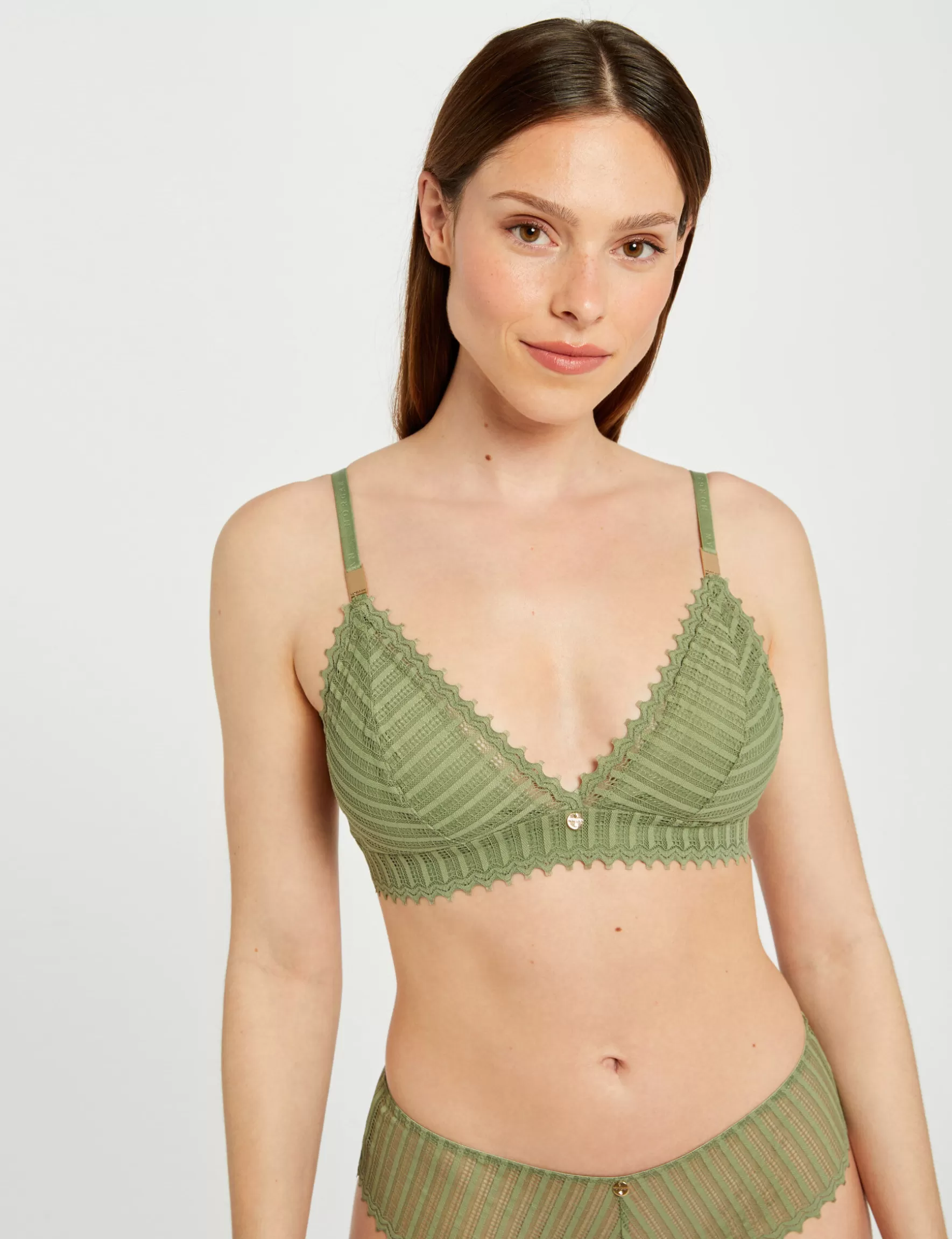 Clothes MORGAN ^Soft bra khaki green ladies' khaki_green