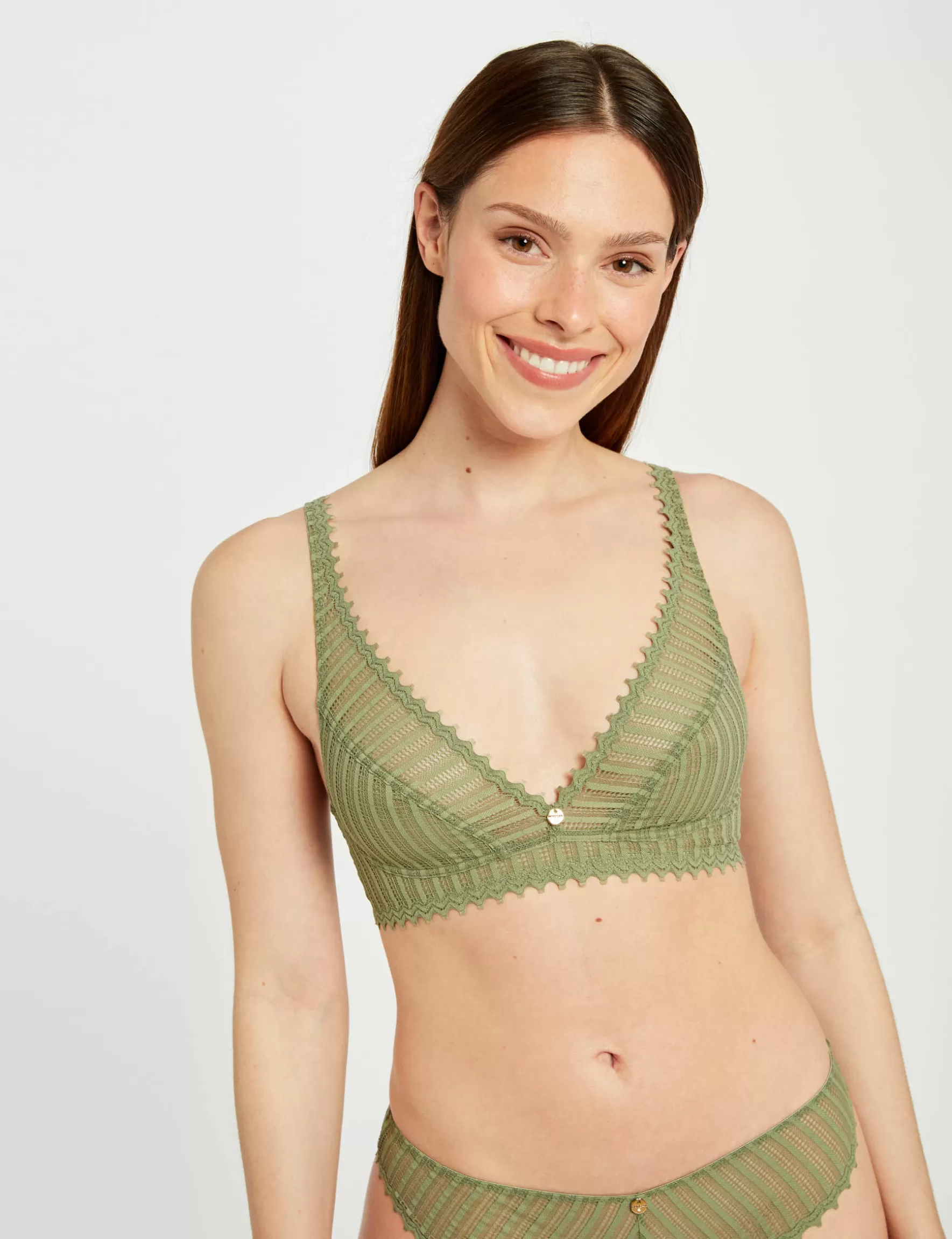 Clothes MORGAN ^Soft bra khaki green ladies' khaki_green