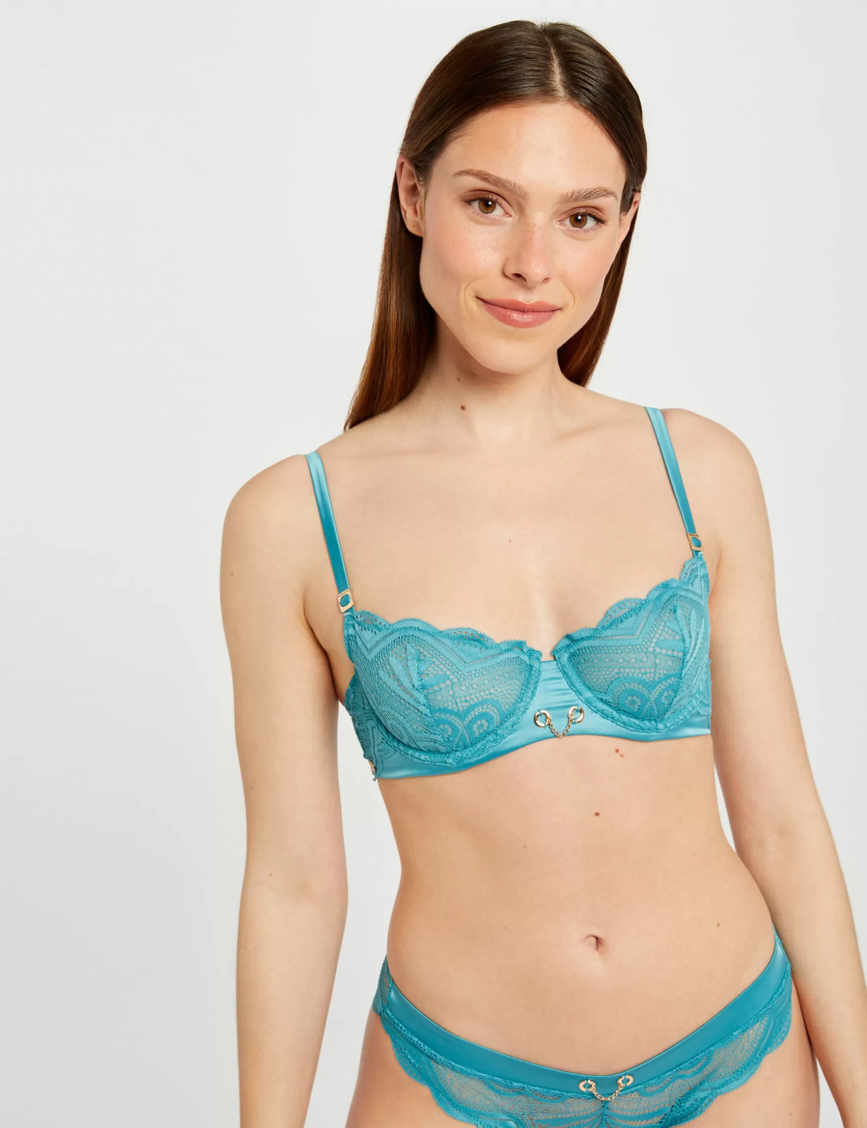 Clothes MORGAN ^Underwire bra ladies' blue