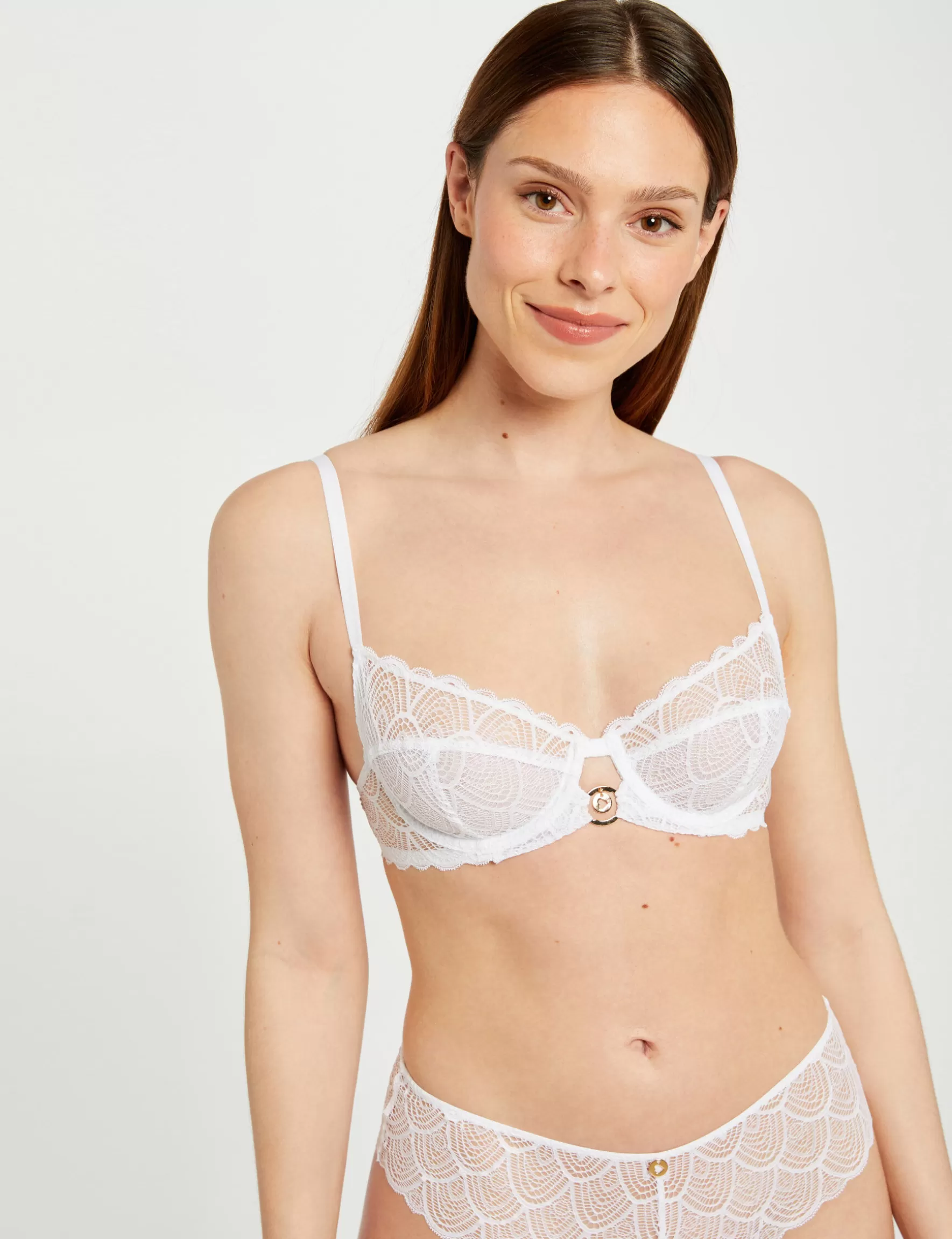 Clothes MORGAN ^Underwire bra ladies' white