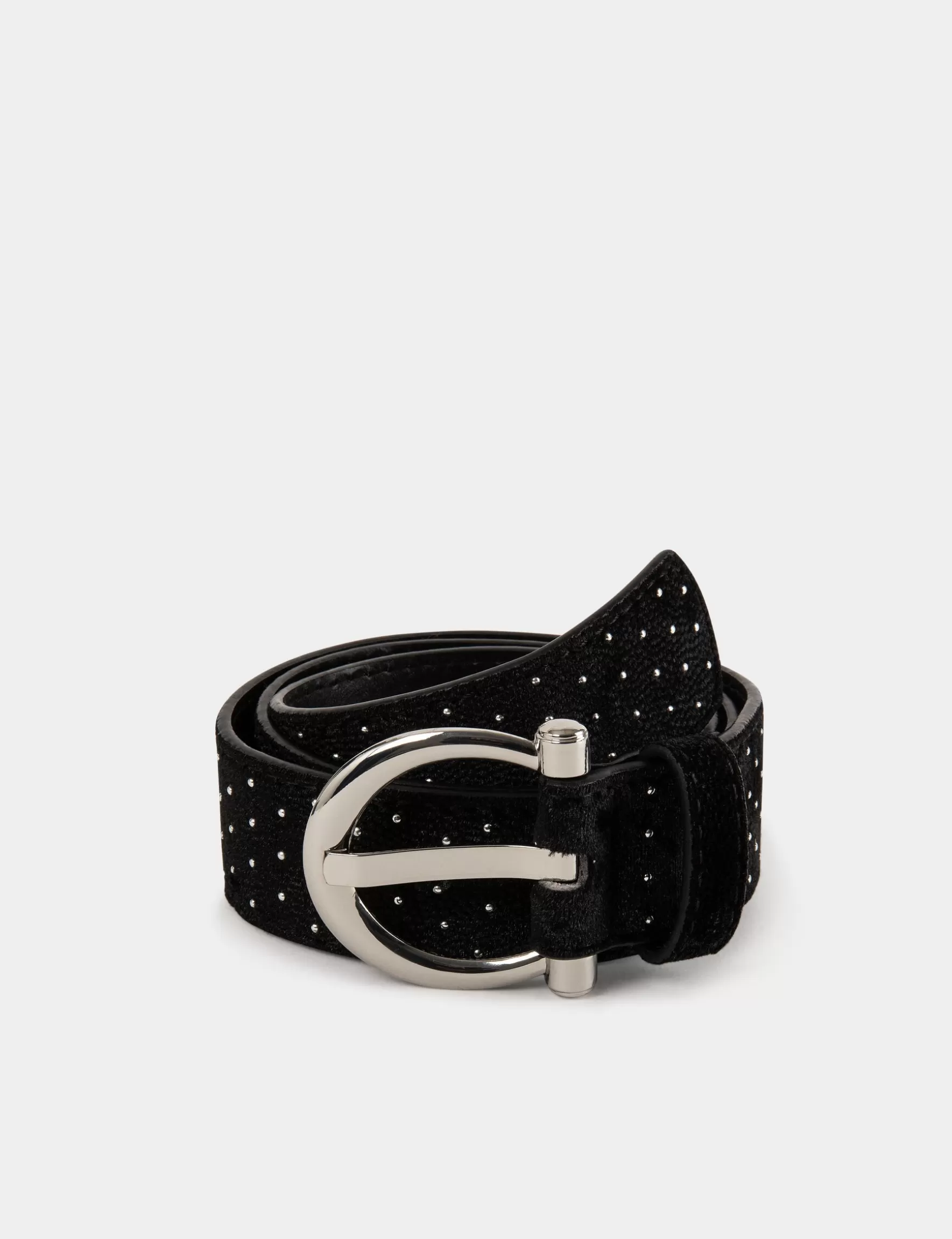 Accessories MORGAN ^Velvet belt with studs ladies' black