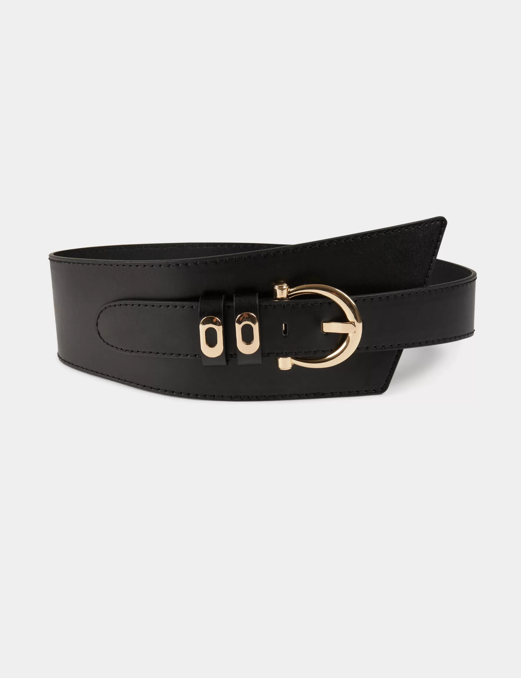 Accessories MORGAN ^Wide asymmetric belt ladies' black